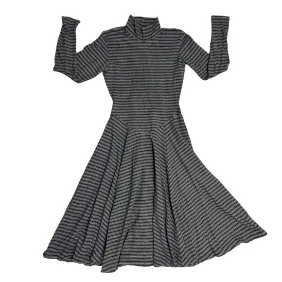 Betsey Johnson Dresses & Skirts - Betsey Johnson 80's Vintage Punk Label Charcoal/Black Turtleneck Dress